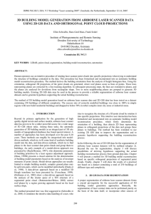 3D BUILDING MODEL GENERATION FROM AIRBORNE LASER SCANNER DATA