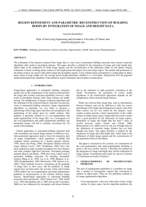 REGION REFINEMENT AND PARAMETRIC RECONSTRUCTION OF BUILDING