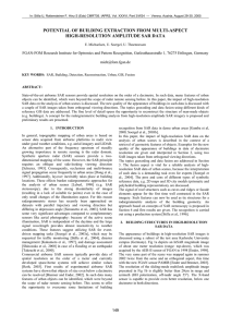 POTENTIAL OF BUILDING EXTRACTION FROM MULTI-ASPECT HIGH-RESOLUTION AMPLITUDE SAR DATA