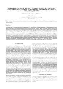 COMPARATIVE STUDY OF DISPARITY ESTIMATIONS WITH MULTI-CAMERA