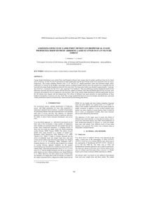 ASSESSING EFFECTS OF LASER POINT DENSITY ON BIOPHYSICAL STAND