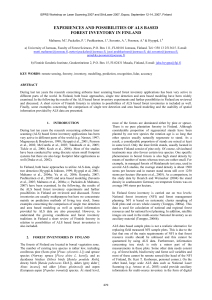 EXPERIENCES AND POSSIBILITIES OF ALS BASED FOREST INVENTORY IN FINLAND