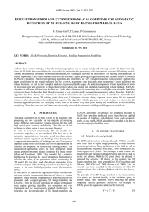HOUGH-TRANSFORM AND EXTENDED RANSAC ALGORITHMS FOR AUTOMATIC