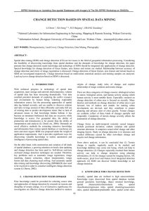 CHANGE DETECTION BASED ON SPATIAL DATA MINING