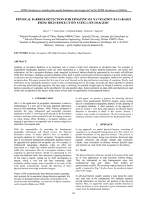 PHYSICAL BARRIER DETECTION FOR UPDATING OF NAVIGATION DATABASES