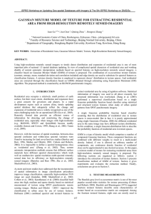 GAUSSIAN MIXTURE MODEL OF TEXTURE FOR EXTRACTING RESIDENTIAL