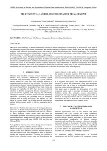 ISPRS Workshop on Service and Application of Spatial Data Infrastructure,...