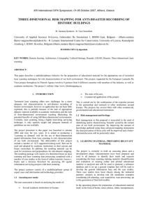 THREE-DIMENSIONAL RISK MAPPING FOR ANTI-DISASTER RECORDING OF HISTORIC BUILDINGS