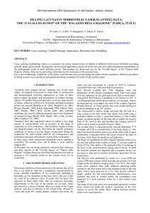 FILLING LACUNAS IN TERRESTRIAL LASER SCANNING DATA: