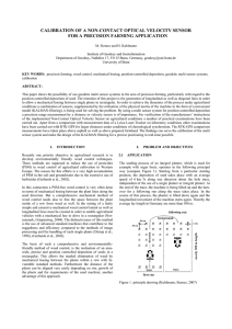 CALIBRATION OF A NON-CONTACT OPTICAL VELOCITY SENSOR