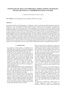 INTEGRATION OF LIDAR AND TERRESTRIAL MOBILE MAPPING TECHNOLOGY