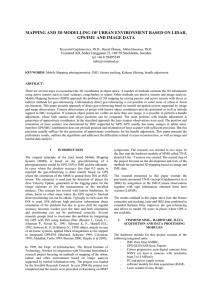 MAPPING AND 3D MODELLING OF URBAN ENVIRONMENT BASED ON LIDAR,