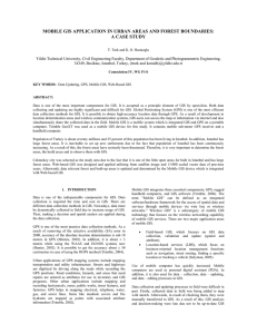 MOBILE GIS APPLICATION IN URBAN AREAS AND FOREST BOUNDARIES: