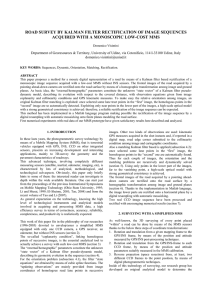 ROAD SURVEY BY KALMAN FILTER RECTIFICATION OF IMAGE SEQUENCES