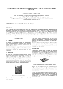 VISUALIZATION OF BUILDING MODELS AND FACTUAL DATA INTEGRATED BY CITYGML
