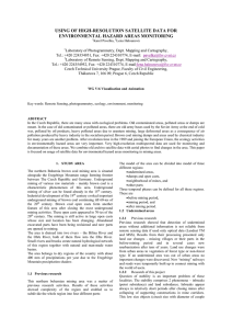 USING OF HIGH-RESOLUTION SATELLITE DATA FOR ENVIRONMENTAL HAZARD AREAS MONITORING