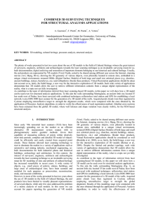 COMBINED 3D SURVEYING TECHNIQUES FOR STRUCTURAL ANALYSIS APPLICATIONS