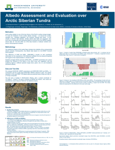 Albedo Assessment and Evaluation over Arctic Siberian Tundra