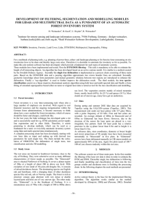 DEVELOPMENT OF FILTERING, SEGMENTATION AND MODELLING MODULES