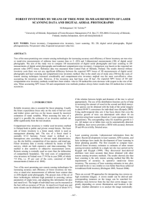 FOREST INVENTORY BY MEANS OF TREE-WISE 3D-MEASUREMENTS OF LASER