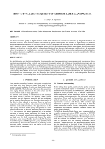 HOW TO EVALUATE THE QUALITY OF AIRBORNE LASER SCANNING DATA