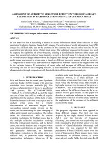 ASSESSMENT OF AUTOMATIC STRUCTURE DETECTION THROUGH VARIANCE