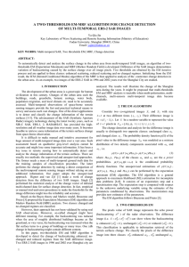 A TWO-THRESHOLDS EM-MRF ALGORITHM FOR CHANGE DETECTION