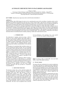 AUTOMATIC SHIP DETECTION IN SPACE-BORNE SAR IMAGERY