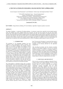 A TEST OF AUTOMATIC BUILDING CHANGE DETECTION APPROACHES