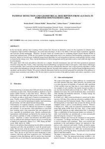 PATHWAY DETECTION AND GEOMETRICAL DESCRIPTION FROM ALS DATA IN