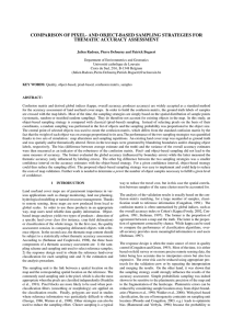 COMPARISON OF PIXEL- AND OBJECT-BASED SAMPLING STRATEGIES FOR THEMATIC ACCURACY ASSESSMENT