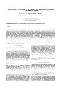 CHANGE DETECTION AND UNCERTAINTY IN FUZZY TREE CROWN OBJECTS IN