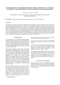 COMPARISON OF STANDARDIZED METHODS (OBJECT-ORIENTED VS. PER PIXEL)