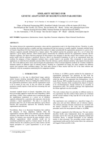 SIMILARITY METRICS FOR GENETIC ADAPTATION OF SEGMENTATION PARAMETERS