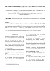 OBJECT-BASED IMAGE FUSION METHOD BASED ON WAVELET AND PCA FOR... H. Y. Gu , H. T. Li