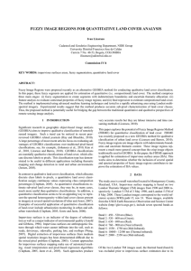 FUZZY IMAGE REGIONS FOR QUANTITATIVE LAND COVER ANALYSIS