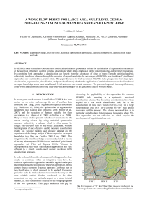 A WORK-FLOW DESIGN FOR LARGE-AREA MULTILEVEL GEOBIA: