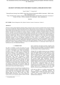 The International Archives of the Photogrammetry, Remote Sensing and Spatial... Vol. XXXVIII-4/C7