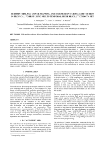 AUTOMATED LAND COVER MAPPING AND INDEPENDENT CHANGE DETECTION