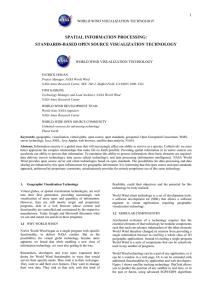 SPATIAL INFORMATION PROCESSING: STANDARDS-BASED OPEN SOURCE VISUALIZATION TECHNOLOGY  1