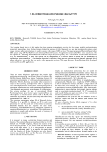 A BLUETOOTH-BASED INDOOR LBS SYSTEM