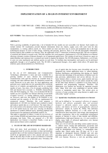 IMPLEMENTATION OF A 3D GIS IN INTERNET ENVIRONMENT