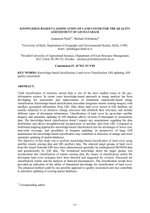 KNOWLEDGE-BASED CLASSIFICATION OF LAND COVER FOR THE QUALITY  Ammatzia Peled