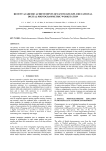 RECENT ACADEMIC ACHIEVEMENTS OF E-FOTO GNU/GPL EDUCATIONAL DIGITAL PHOTOGRAMMETRIC WORKSTATION