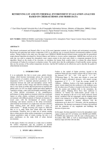 RETRIEVING LST AND ITS THERMAL ENVIRONMENT EVALUATION ANALYSIS