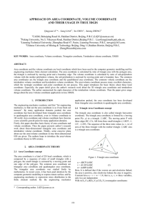 APPROACH ON AREA COORDINATE, VOLUME COORDINATE