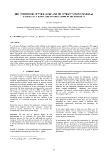 THE HYPOTHESIS OF VERB LOGIC AND ITS APPLICATION IN UNIVERSAL