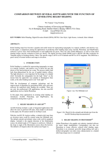 COMPARISON BETWEEN SEVERAL SOFTWARES WITH THE FUNCTION OF GENERATING RELIEF SHADING