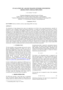 EVALUATION OF A RANGE IMAGING SENSOR CONCERNING RESOLUTION AND ILLUMINATION