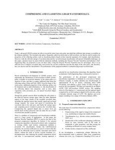 COMPRESSING AND CLASSIFYING LIDAR WAVEFORM DATA